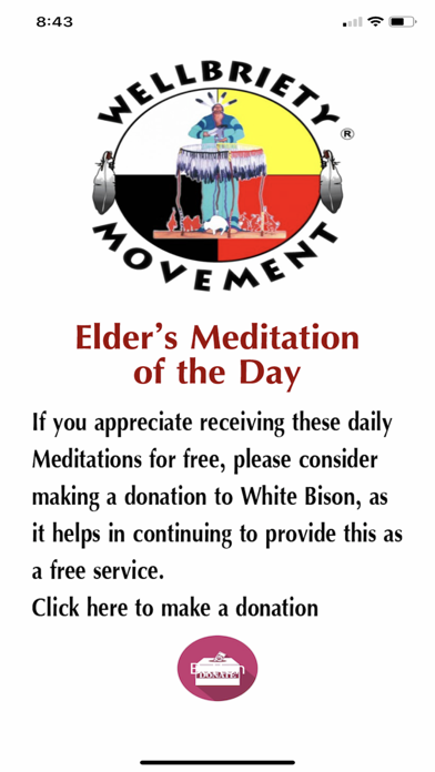 Wellbriety Elders Meditation Screenshot