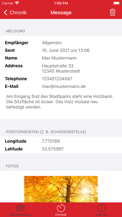 BürgerApp Stadt Wittmund Screenshot