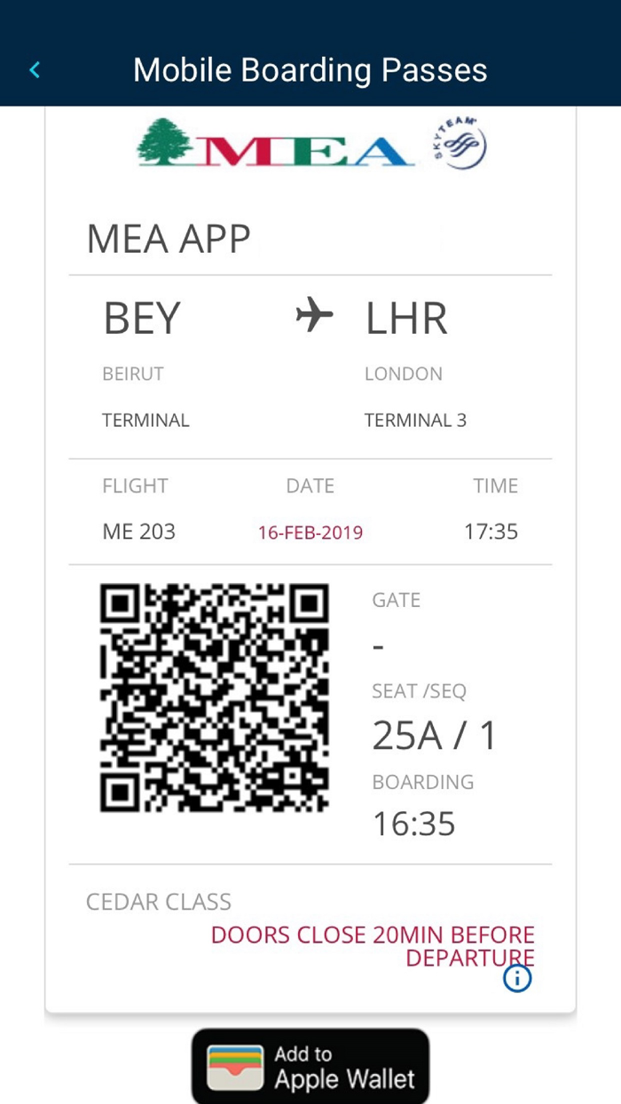 Middle East Airlines - MEA