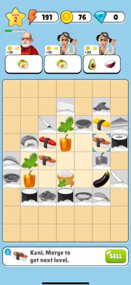 Game screenshot Merge Sushi apk