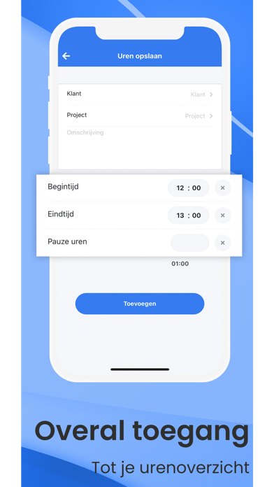 TimeMate - Urenregistratie Screenshot