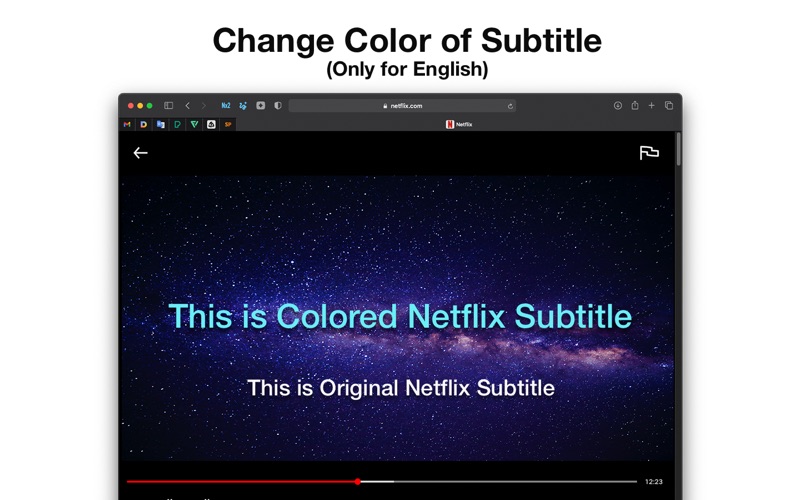 How to cancel & delete subtitle resize for netflix 4