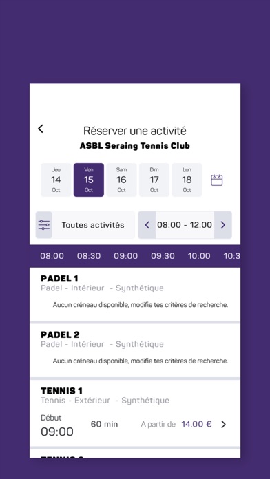 Seraing Tennis Club Screenshot