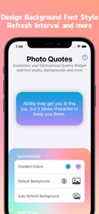 PhotoQuotes -Motivation Widget screenshot #5 for iPhone