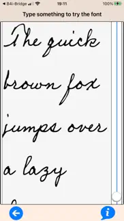 handwriting fonts mobile iphone screenshot 2