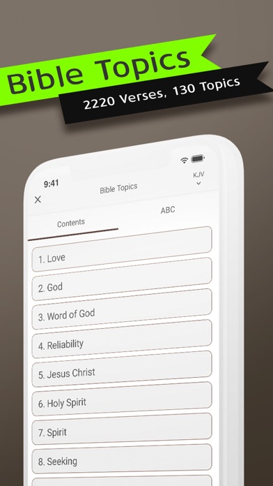 Smart Holy Bible KJV, Topics Screenshot 3 - AppWisp.com Smart Holy Bible KJV, Topics Screenshot 3 - AppWisp.com