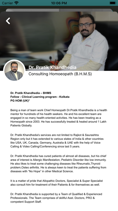 Dr. Pratik Homoeopath Screenshot