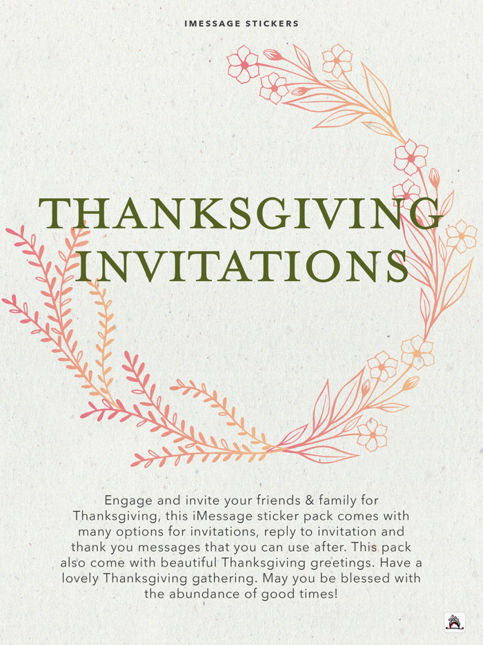 Thanksgiving Invitations