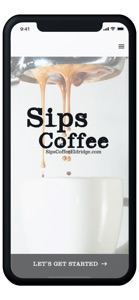 Sips Coffee Eldridge screenshot #1 for iPhone