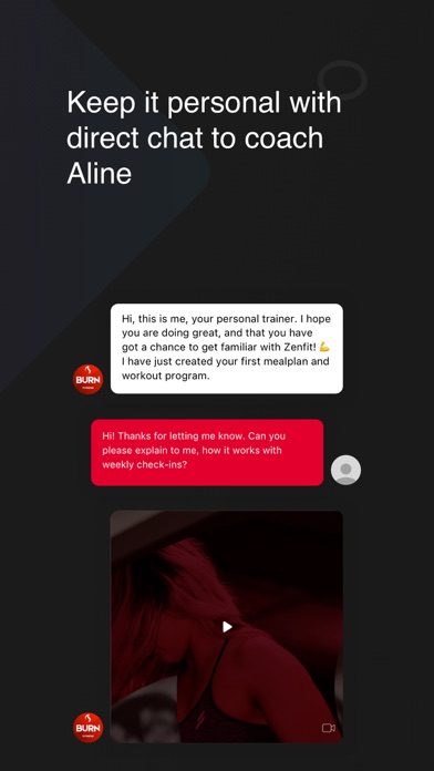 Burn Fitness app Screenshot