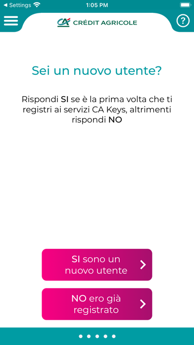 Crédit Agricole Keys Screenshot