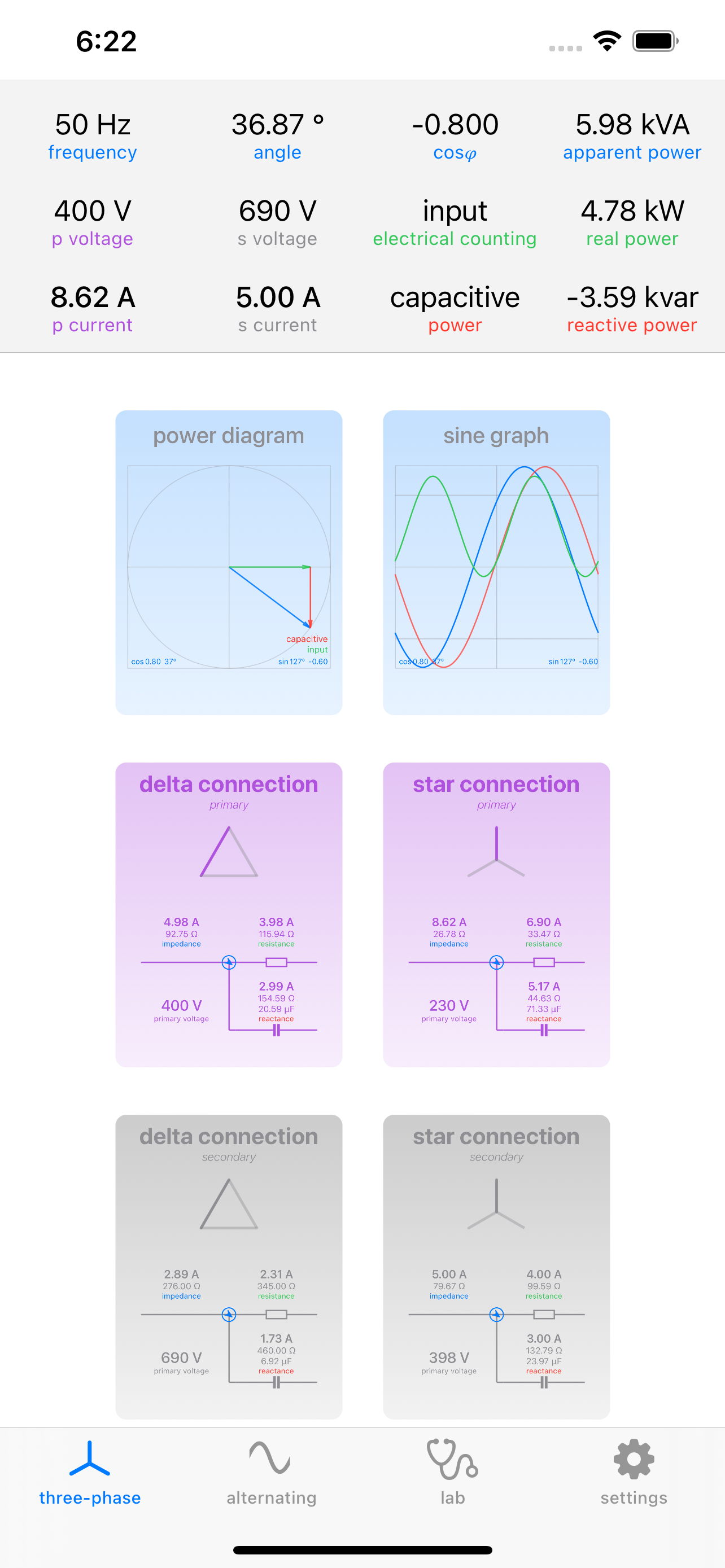 power grid calculator