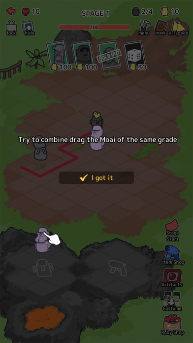Random Moai Defense Screenshot