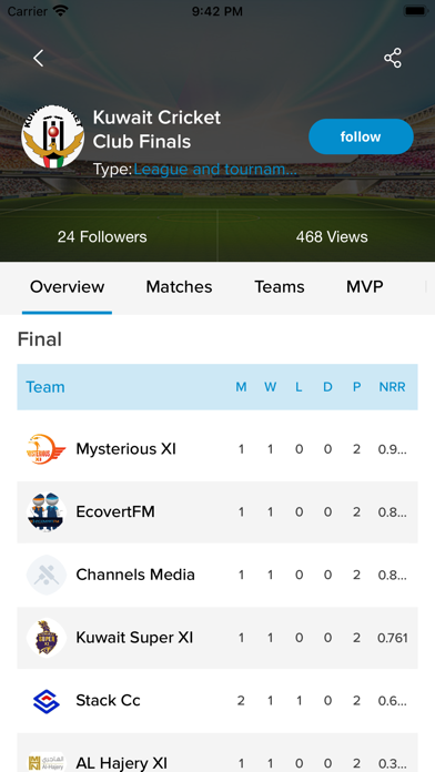 Kuwait Cricket Club Screenshot