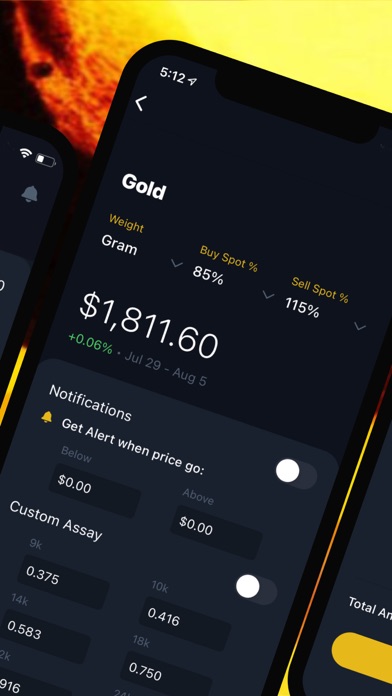 Precious Metal Calculator Pro Screenshot