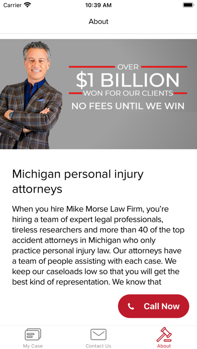 Mike Morse Law Firm Screenshot