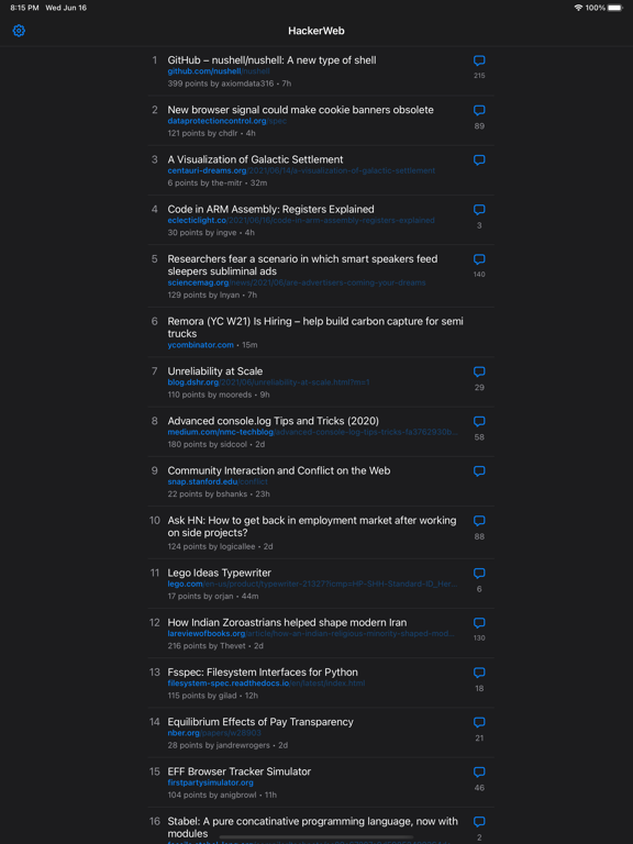 HackerWeb - Hacker News clientのおすすめ画像3
