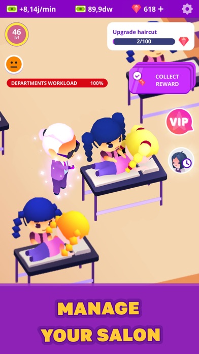 Idle Beauty Salon Clicker Screenshot