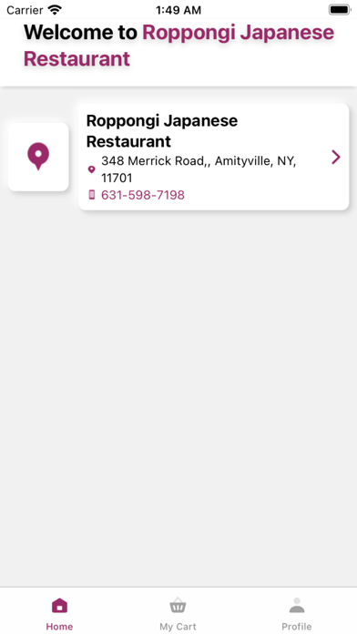 Roppongi Japanese Restaurant Screenshot