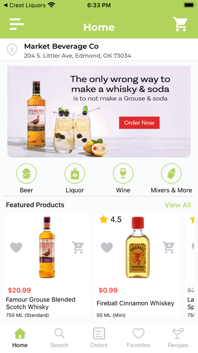 Market Beverage Co Screenshot 1 - AppWisp.com Market Beverage Co Screenshot 1 - AppWisp.com
