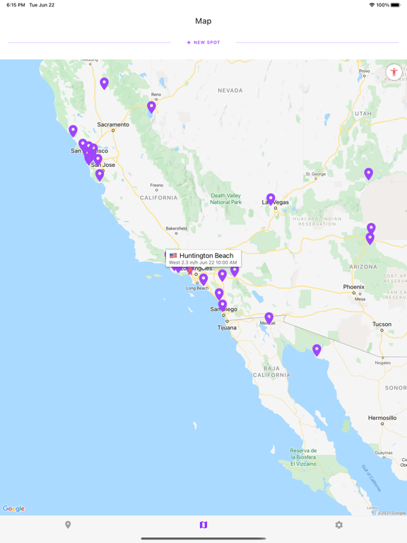 Cyclono - Wind Forecast iPad screenshot 4 - Weather app