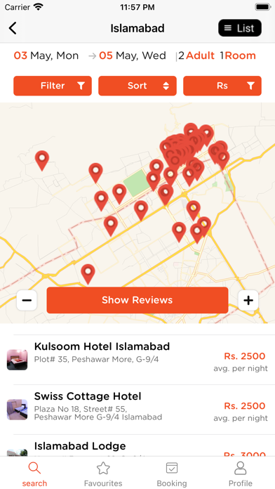 Roomph! PK Hotel Booking App Screenshot