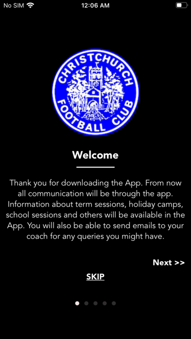 Christchurch Football Club Screenshot