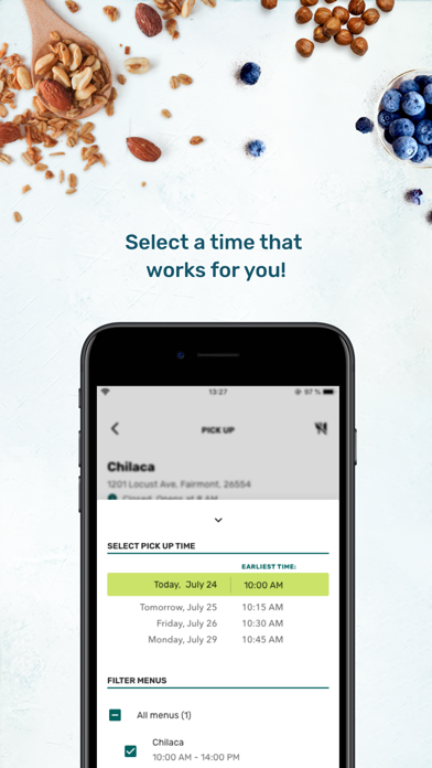 order+eat campus dining Screenshot