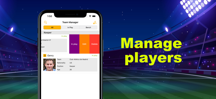 MyTeam Football Manager