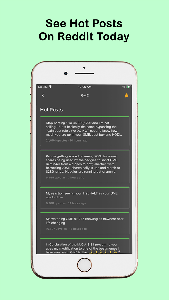 Trendy - Reddit Popular Stocks