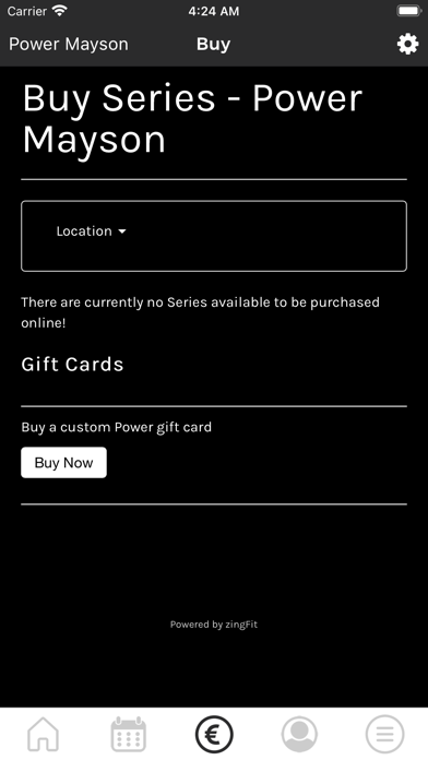 Power Gym Booking Screenshot
