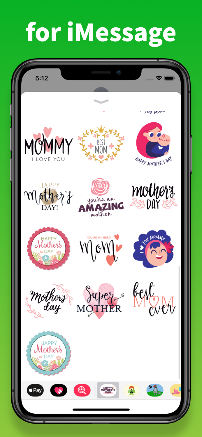 Mother Day stickers and emoji