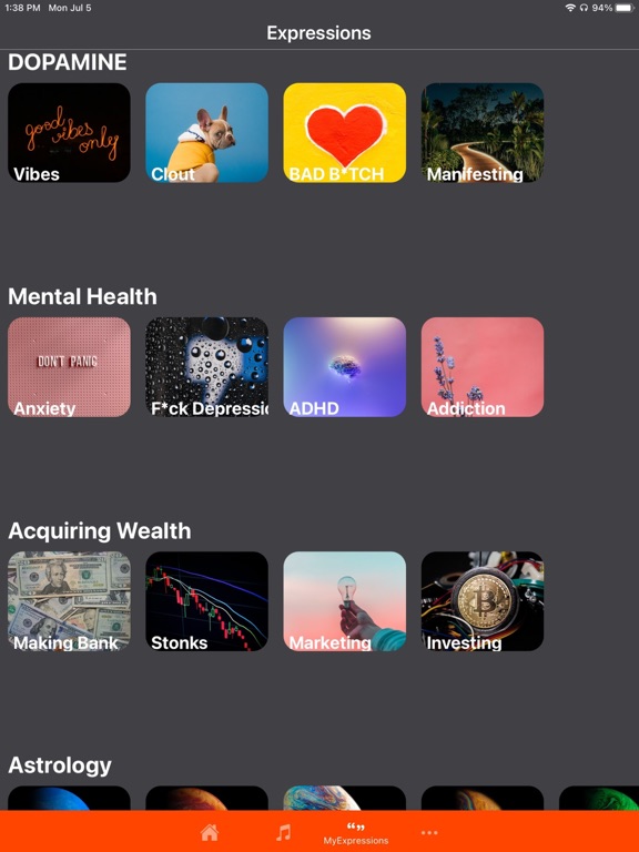 Serotonin Boost iPad screenshot 2 - Entertainment app
