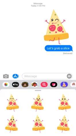 Game screenshot Pizza Slice Foodie Stickers mod apk