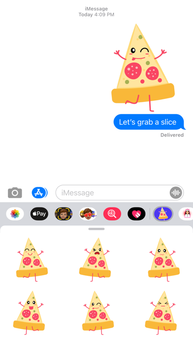 Pizza Slice Foodie Stickers Screenshot