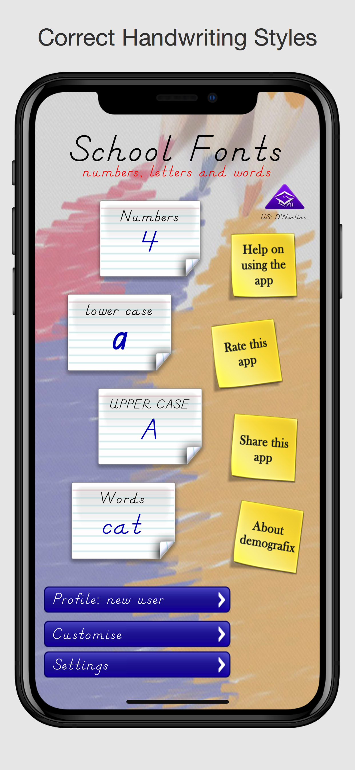 School Fonts -  (USA)