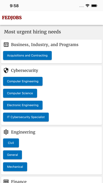 Fed Jobs Screenshot