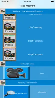 tape measure calculator iphone screenshot 2