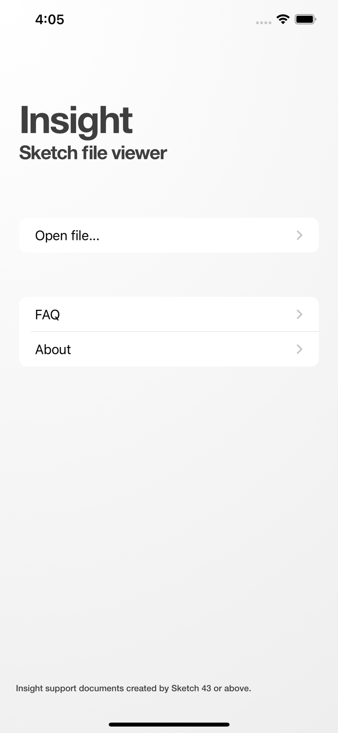 Insight - Sketch file viewer