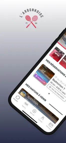 Game screenshot Badminton Squash Arbonnoise mod apk