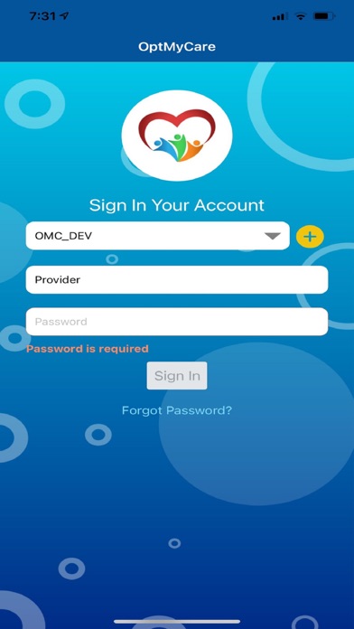 OptMyCare Screenshot