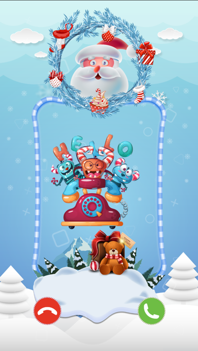 Santa Claus and reindeer call Screenshot