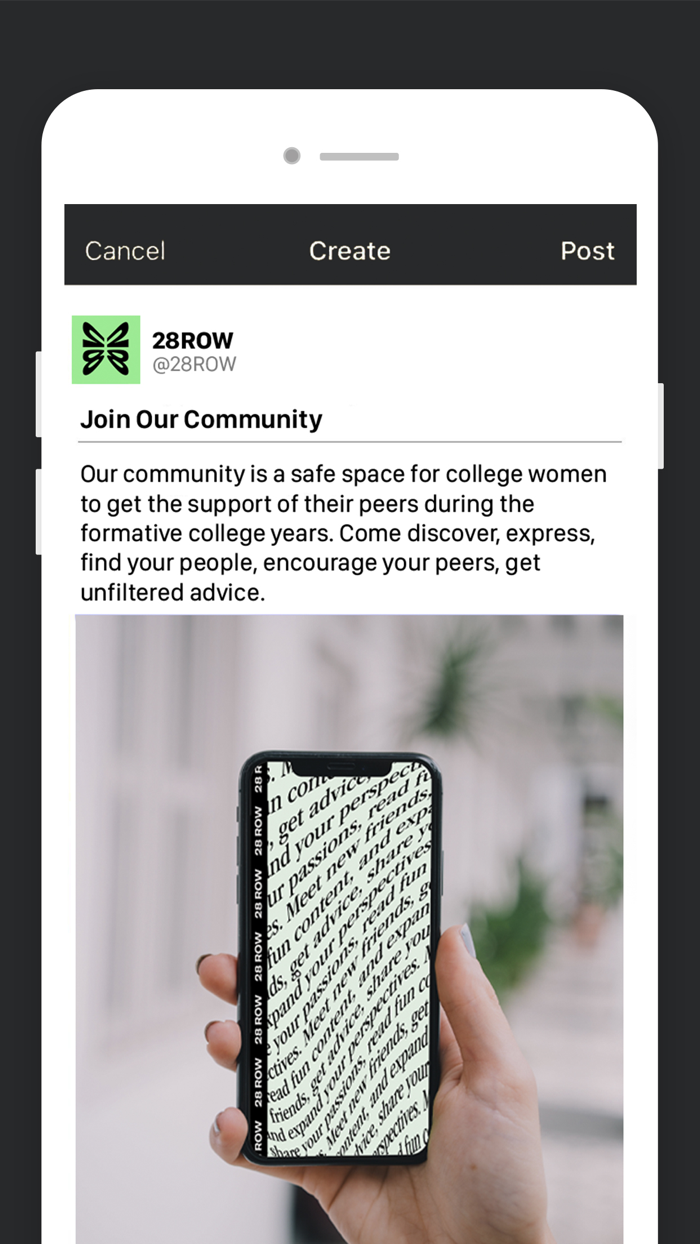 28 Row, For College Women