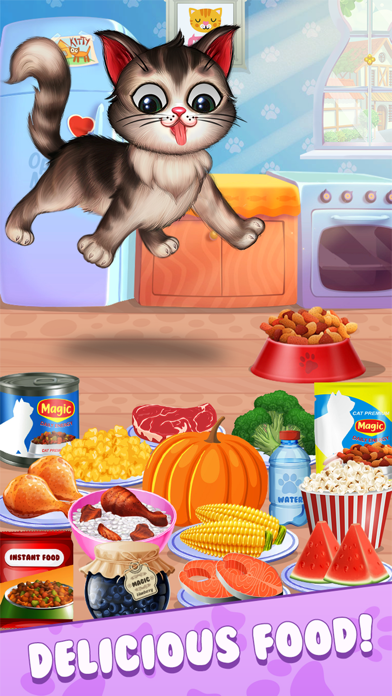 My Fluffy Kitty: Pet Care Game Screenshot