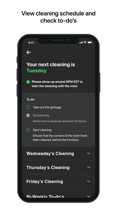 Arelli Commercial Cleaning Screenshot