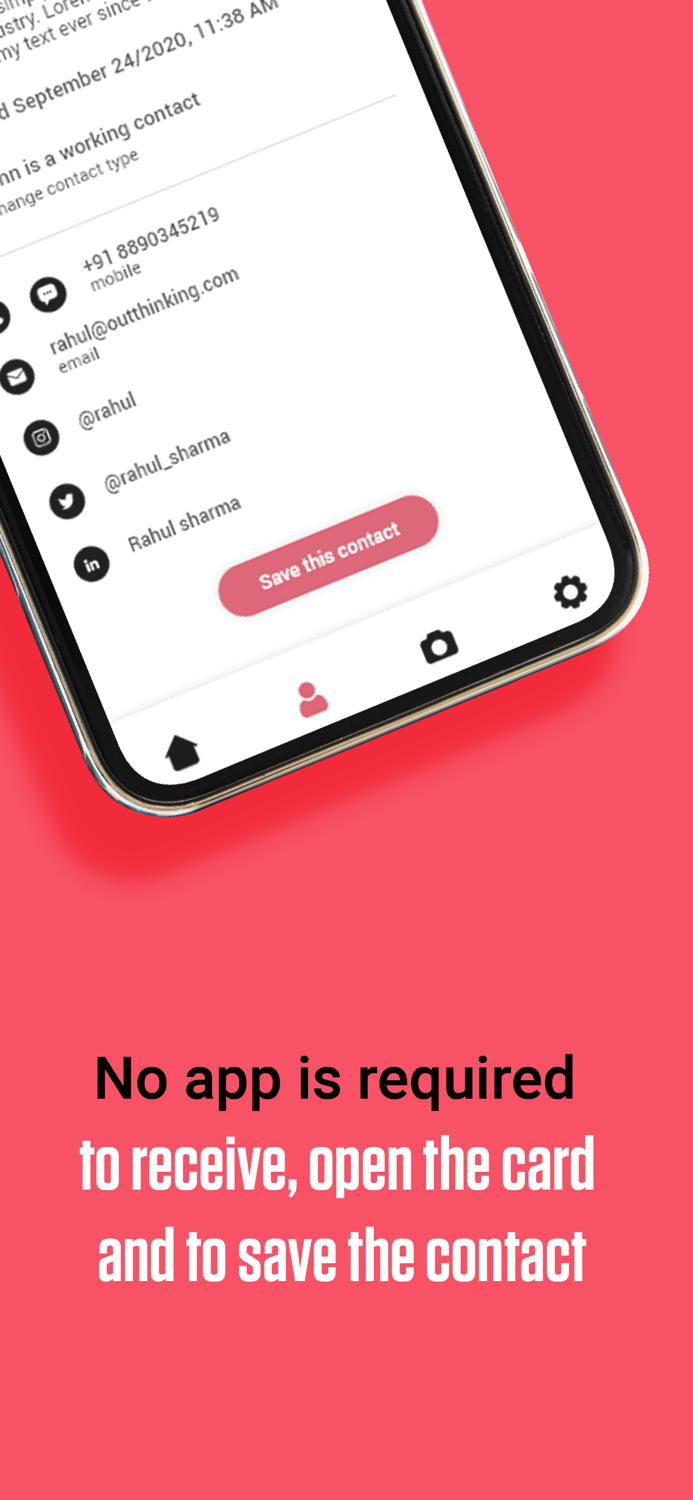 digital business card EVcards