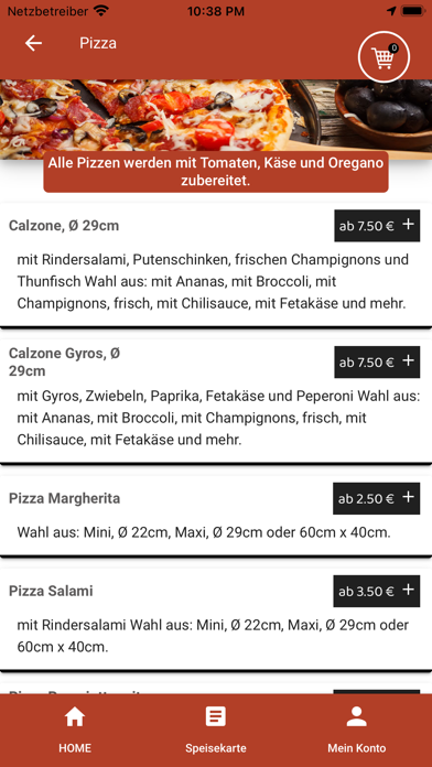 Pizzeria Passione Bonn Screenshot