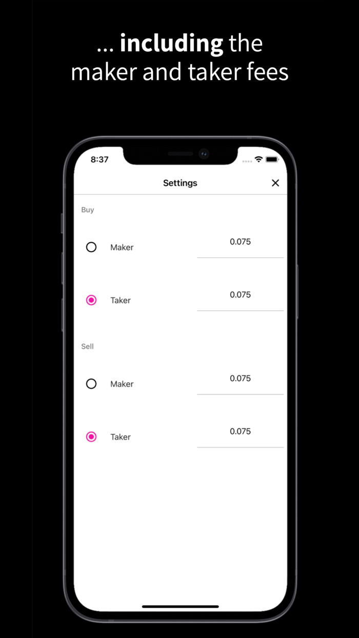 percents - trading calculator
