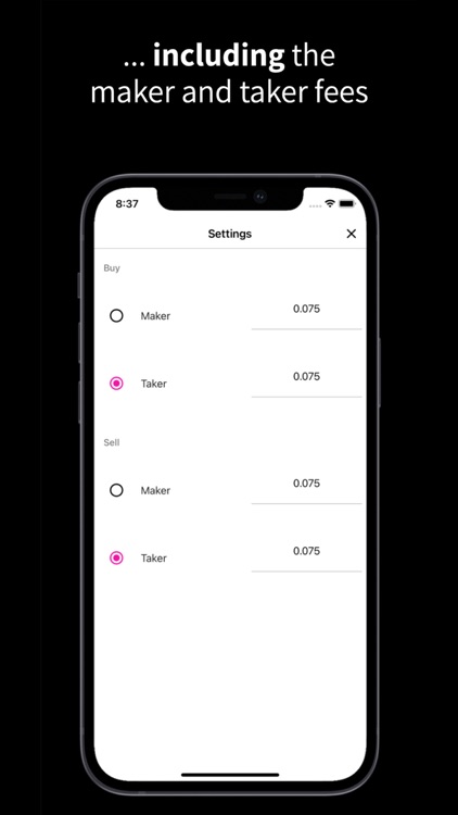 percents - trading calculator