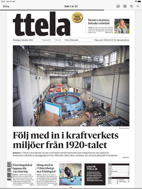 TTELA E-tidning screenshot 2